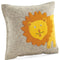 Handmade Pillow Hand Felted Wool - Yellow Lion Gray - 18" Arcadia Home